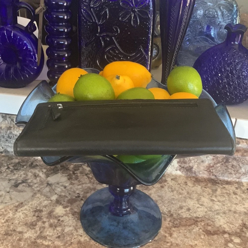 Coach Black Pleated Leather Wallet - Picture 3 of 6